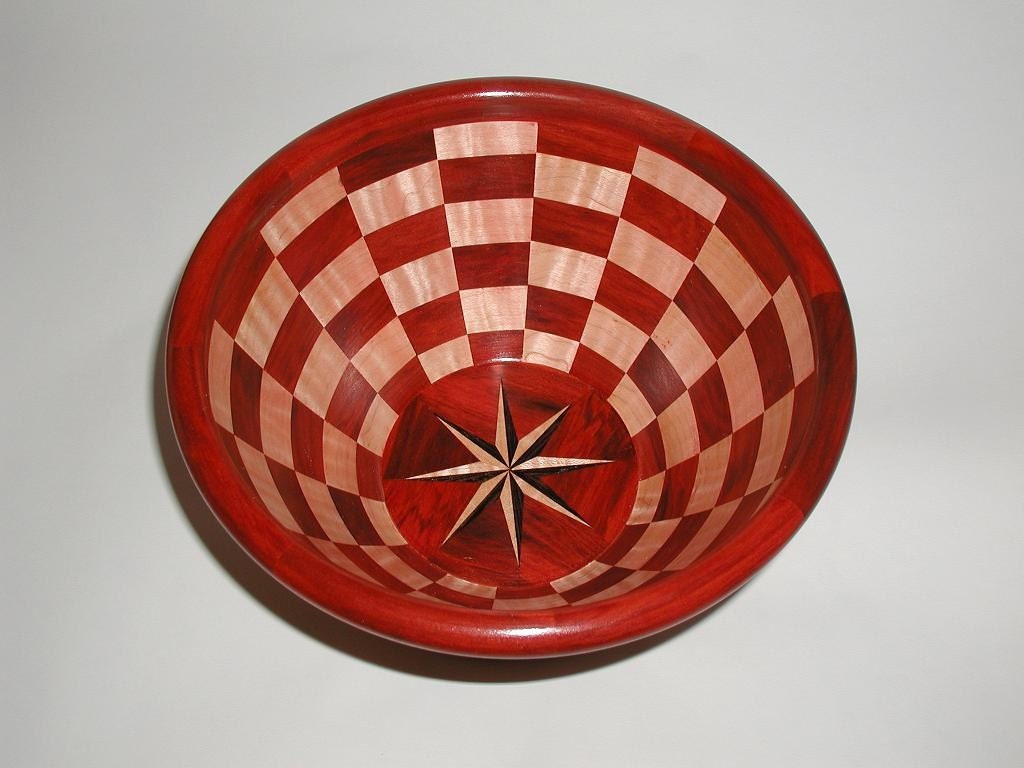 Checkerboard Segmented Bowl - thehandsonwoodworker