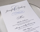 Delicate Wedding Menus - set of 25