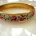 Vintage Needlepoint Bangle Bracelet