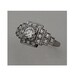 1920s Art Deco Platinum Old European Cut Diamond Engagement Ring