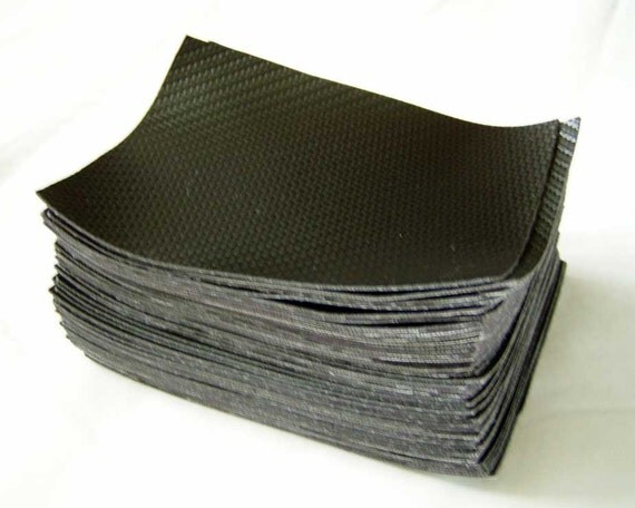 Black Carbon Fiber Vinyl Fabric Material by leatherExpressions