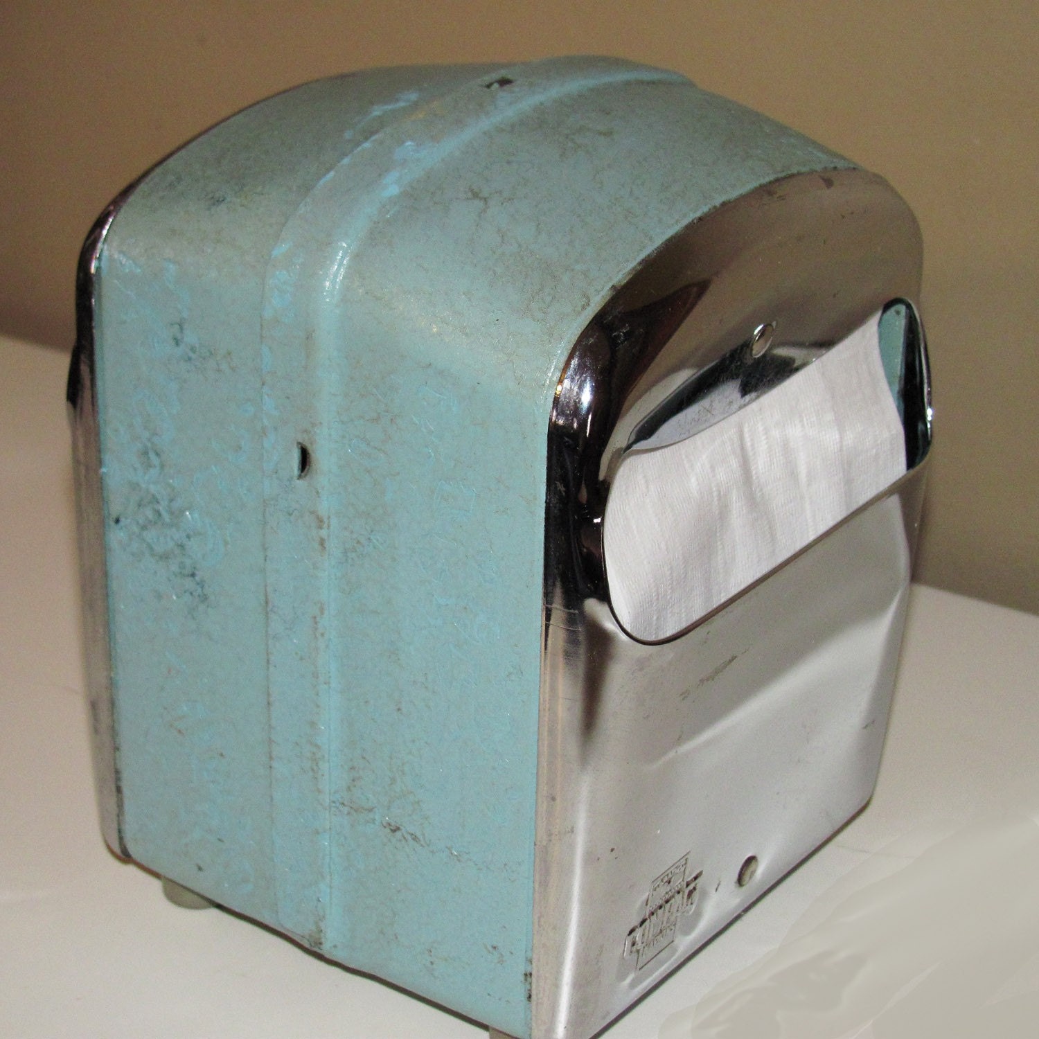 Retro Turquoise Napkin Dispenser By Stashanew On Etsy