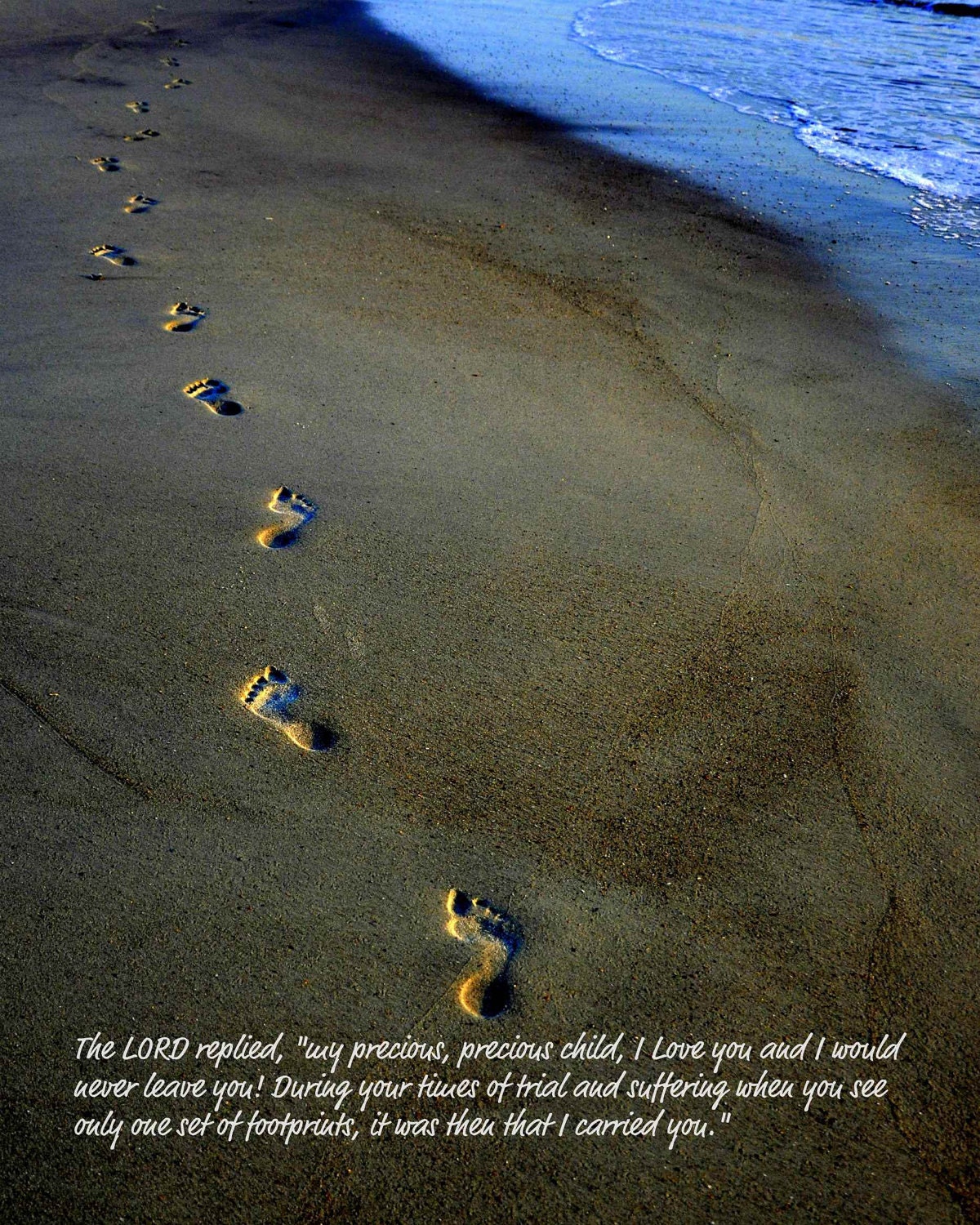 Footprints in the Sand, reserved 2