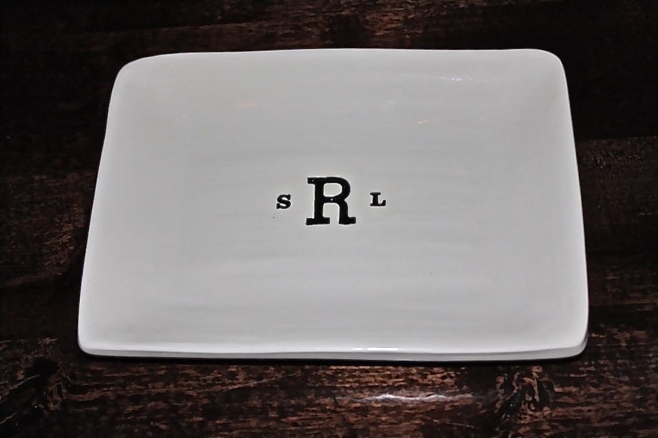 Monogram catch all dish
