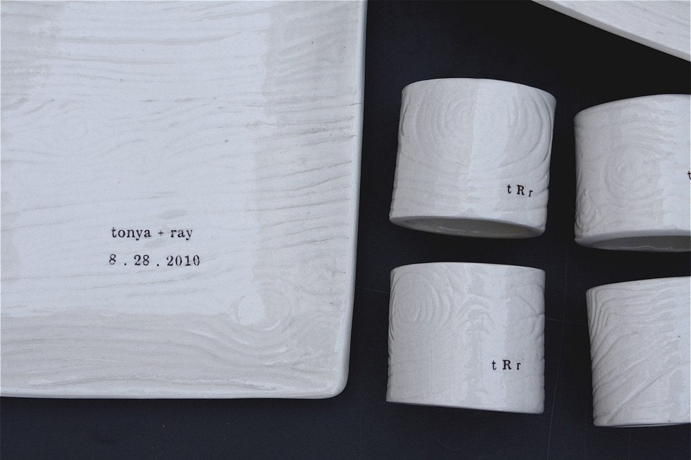 Wood Grain wedding set