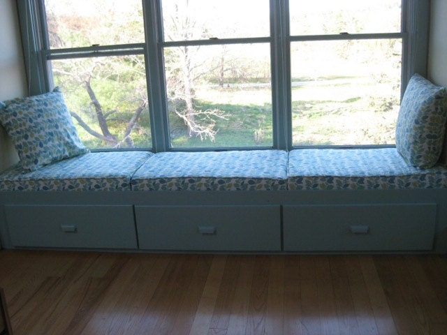 Window seat cushions and covers - Custom made in your choice of fabric