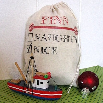 Naughty or Nice Holiday Bag - Large 8x12 Il_570xn