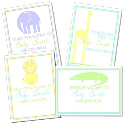 Mod Safari Bookplates Il_570xn
