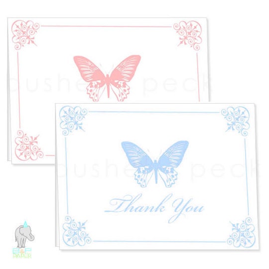 Butterfly Party Thank Yous Il_570xn
