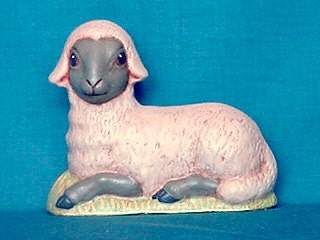 PRIMITIVE Papier Mache LAMB Sheep EWE Vintage Mold By Susan Brack Folk Art Hand Crafted