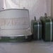 Vintage  matched luggage set in avocado green