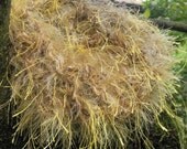 Kids Newborn Cocoon Baby Nest Photography prop cocoon Handmade Knitting Crochet Infants Newborn Photo prop Feathers gold yellow Nest