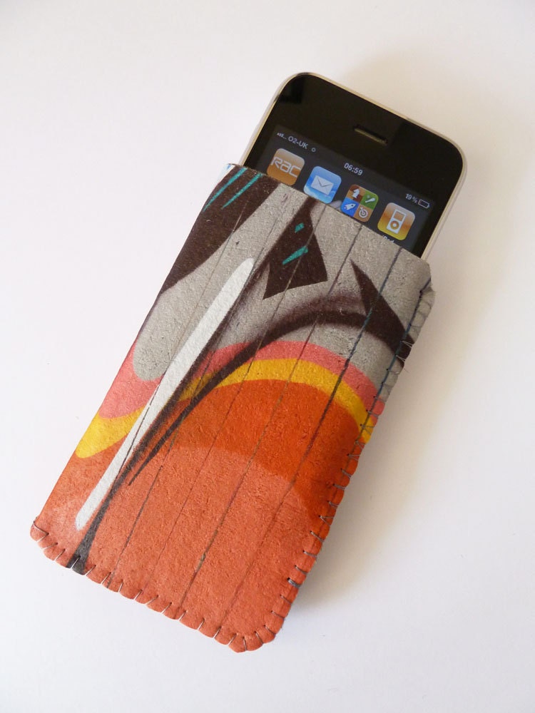 Orange Graffiti iPhone Case