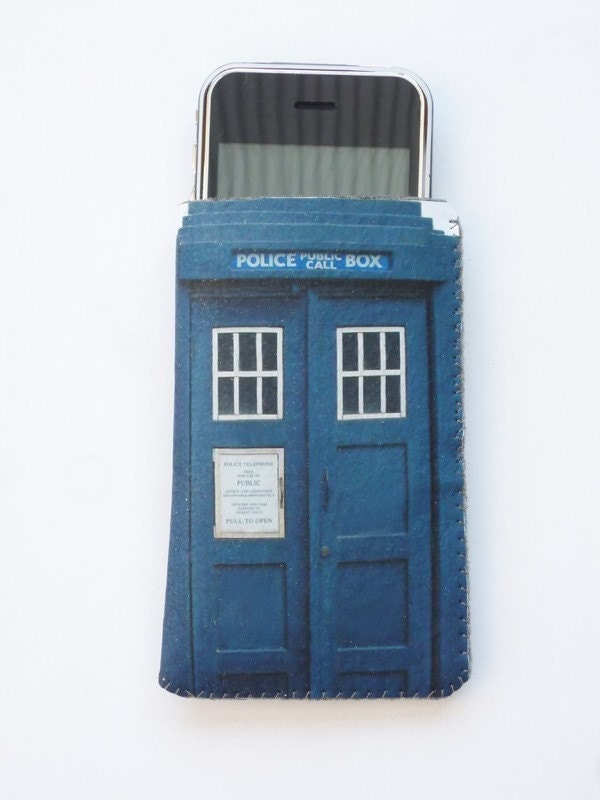 Doctor Who inspired Tardis Police Box iPhone Case