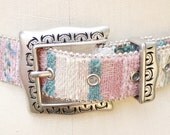 Vintage 80's Southwest style belt in pastels
