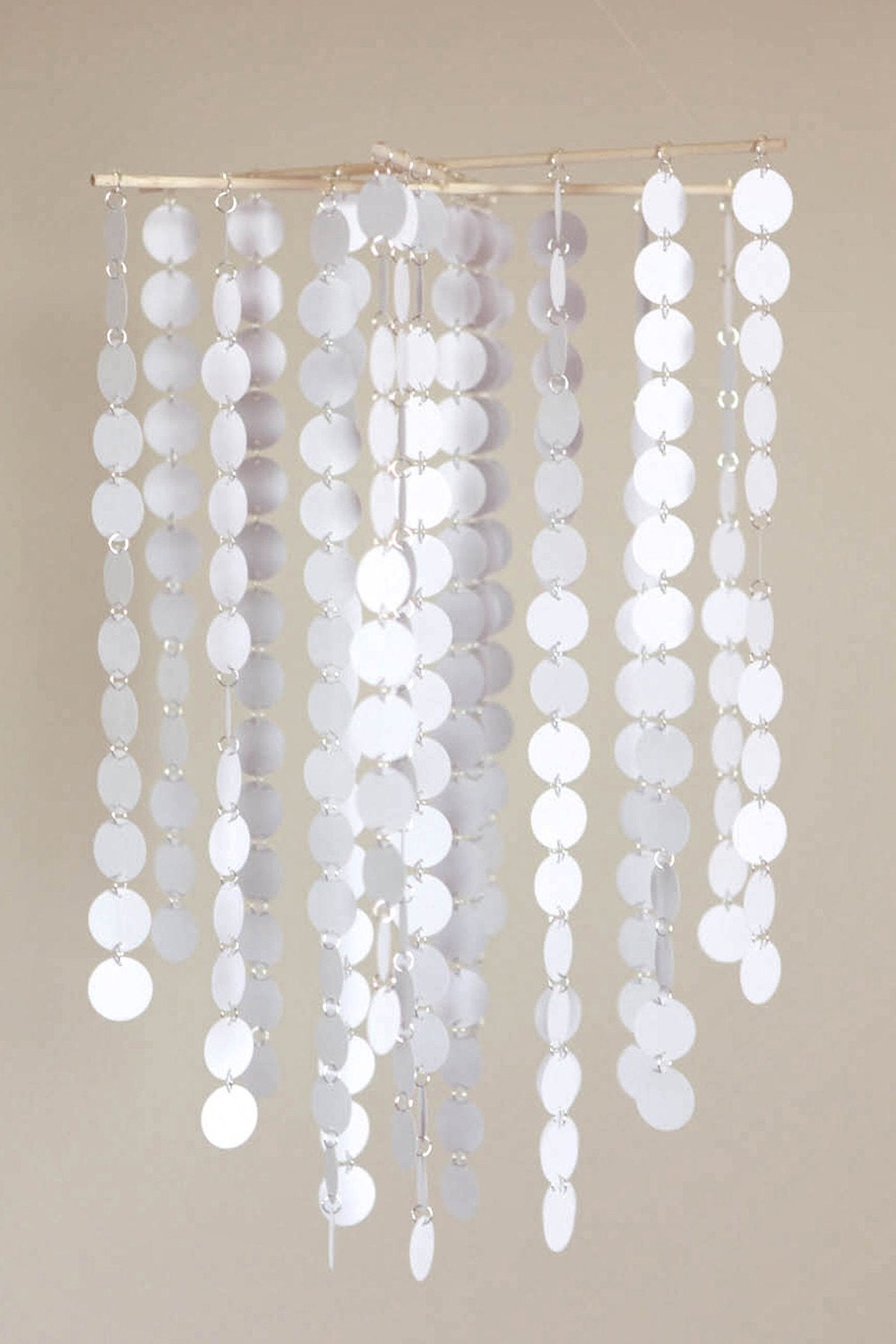 White Circles Chandelier - Mobile