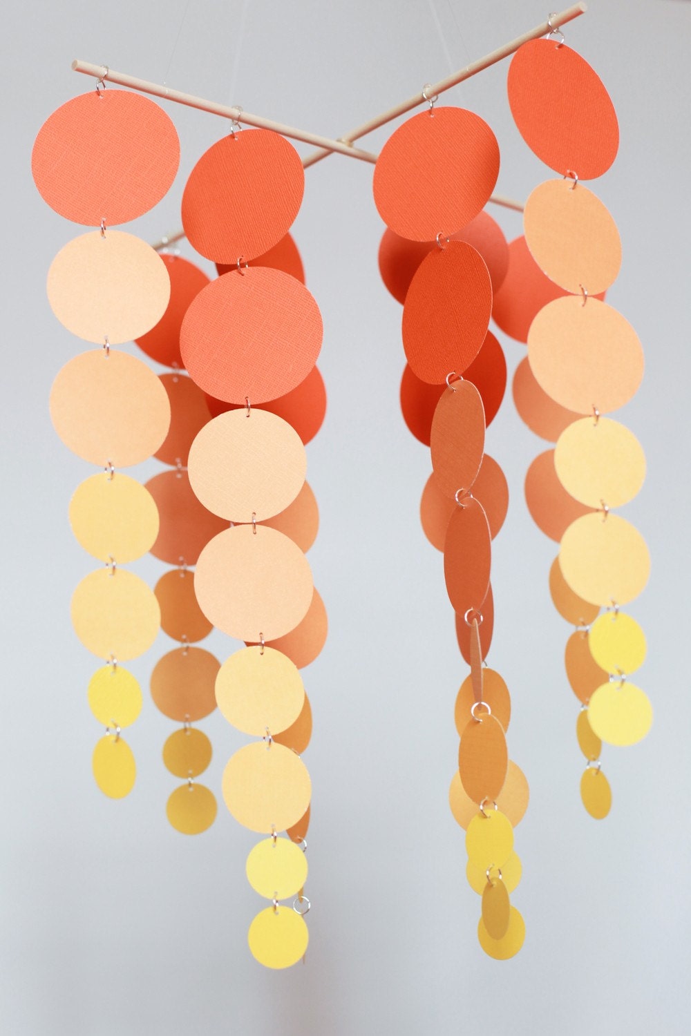 Tangerine Sunset Baby Mobile