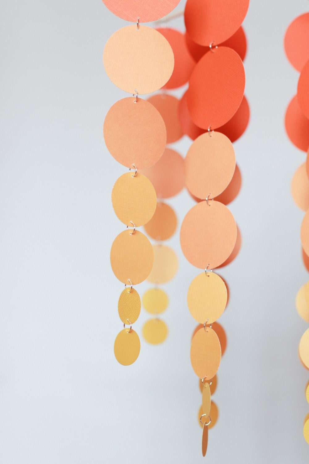 Tangerine Sunset Baby Mobile