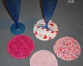 Wine Glass Fabric Coaster Cover Marker Set of 4 Kitchen Entertaining Home Party Dining Bar Decor Gift Stocking Stuffer