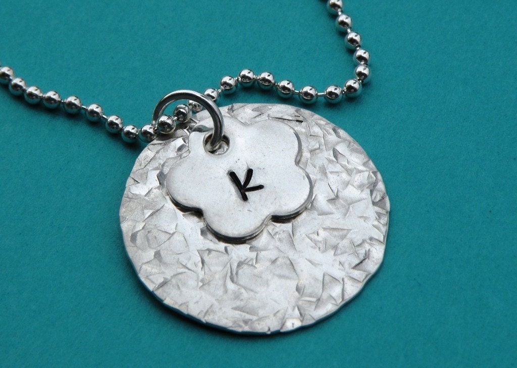 Flower Initial Necklace