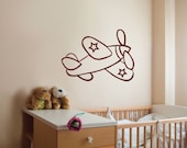 Little Plane -- Vinyl Wall Art --15 x 11