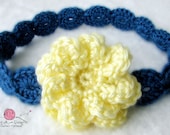 CROCHET PATTERN - Summer Bloom Headband - All sizes included - PDF 302 - Sell what you Make