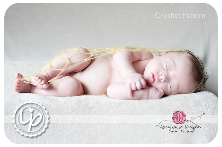 CROCHET PATTERN - Lacy Baby Pod - Newborn Photography Prop - aka Bowl, Nest, Pod, Wrap, Cocoon - PDF 404 - Sell what you Make