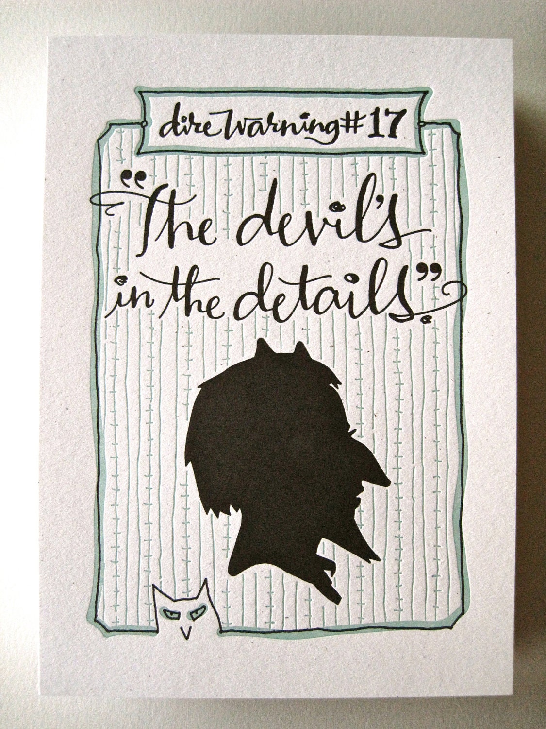 Dire Warning no.17: The devil's in the details.