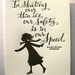 LETTERPRESS ART PRINT-In skating over thin ice, our safety is in our speed. Ralph Waldo Emerson