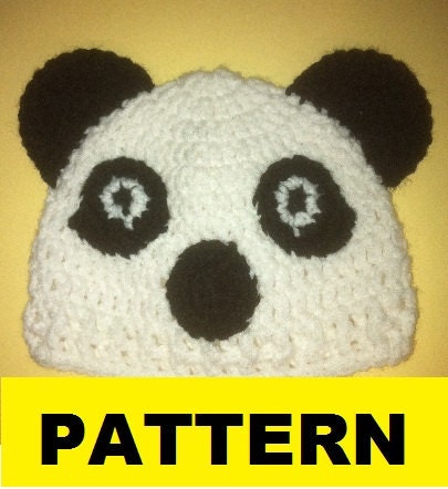 Crochet Pattern / PANDA BEAR Baby hat by CROCHETBYMELISSA ...