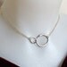 SUMMER SALE 25%OFF Infinity Necklace in Sterling Silver- Double Chain- Eternity Necklace