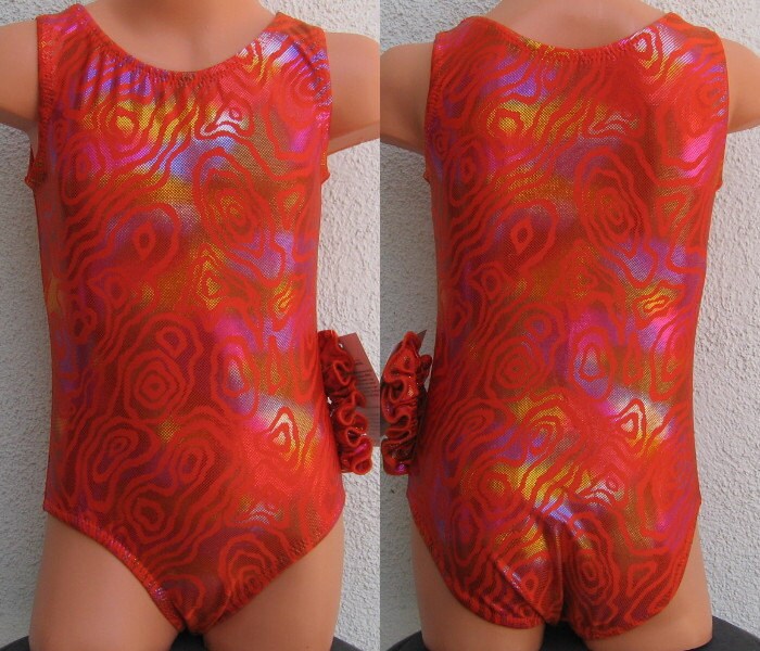 Orange Gymnastics Leotards