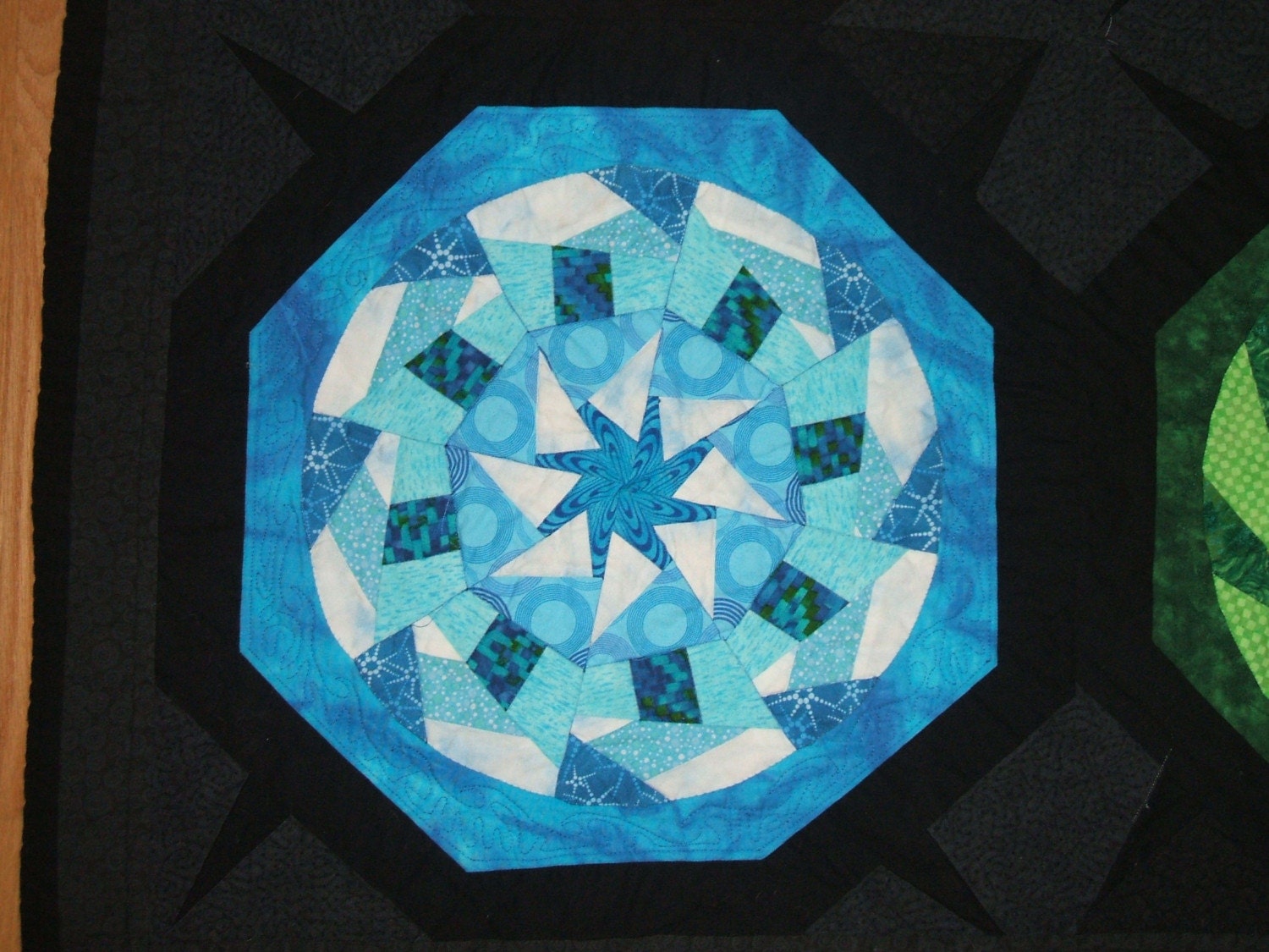 Quilt -Contemporary Geometric - OOAK - Kaleidoscope Dreams - Ready to Ship - Malibu Quilts