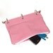 Pink and White Striped Organizing Pencil Case for 3 Ring Binder - Hot Pink & White Stripe - Back to School - Ready to Ship