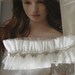 SALE White Tulle Pure Princess Garter with Rhinestones