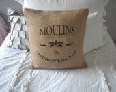 16x16 Burlap Pillow Cover
