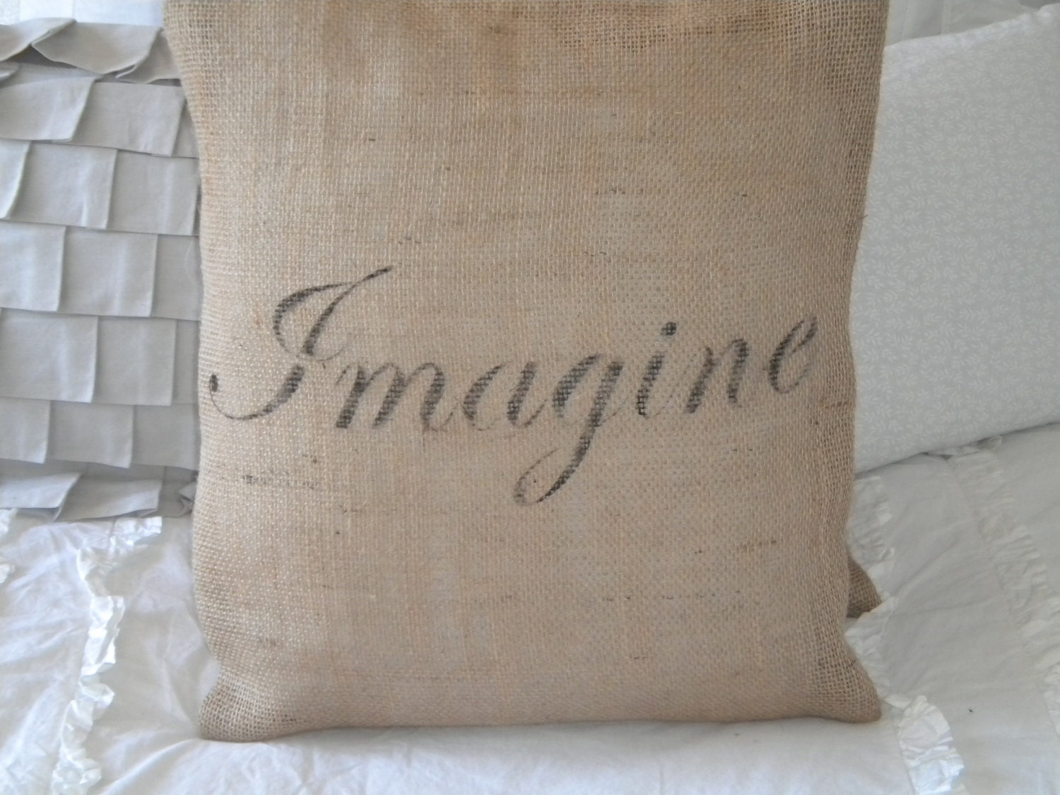 Burlap Pillow Cover