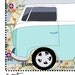 Camper Van Mixed Media Illustration Print - It is not always about the destination.