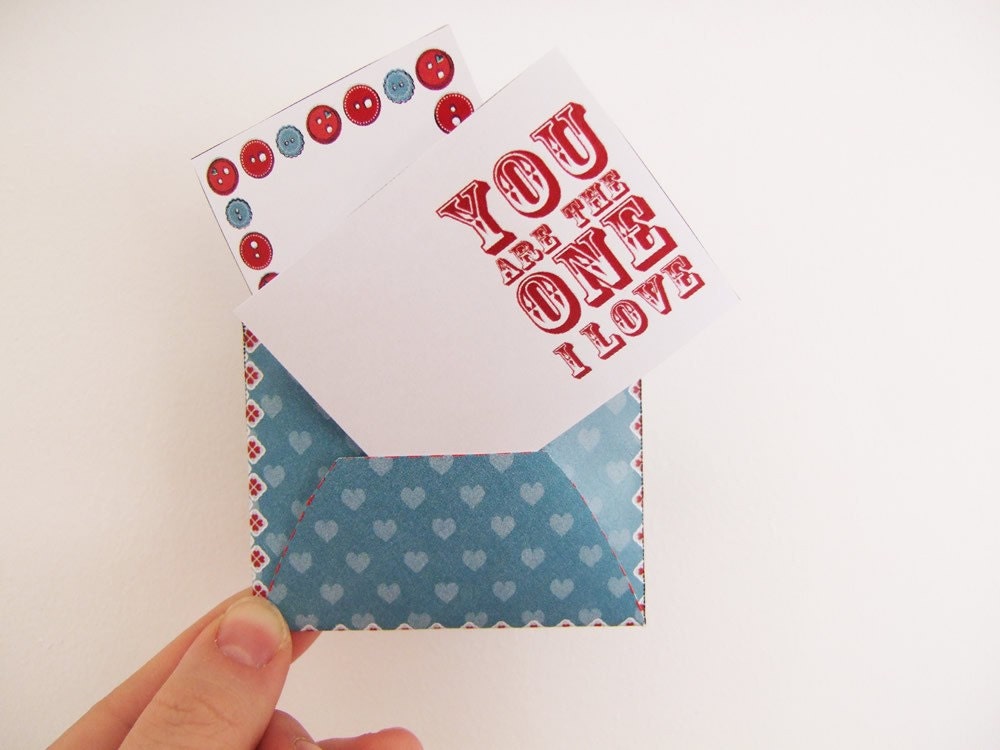 Printable PDF Love Letters DIY Mini