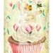 Vintage Shabby Chic Easter Bunnies Chick Boy Girl Children Handmade Cards Tea gift Tags Digital Party Favor Banner clip art Images Sh242