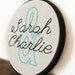 Couples Names - Hand Embroidery