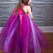 Purple Love Flower Girl Tutu Dress