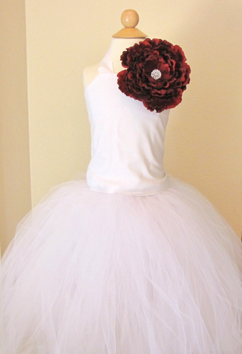 Girls Wedding Couture Tutu Dress - Multiple Color Options