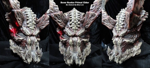 Bone-Hunter Primal Elder Bio Helmet with Tri-lasers