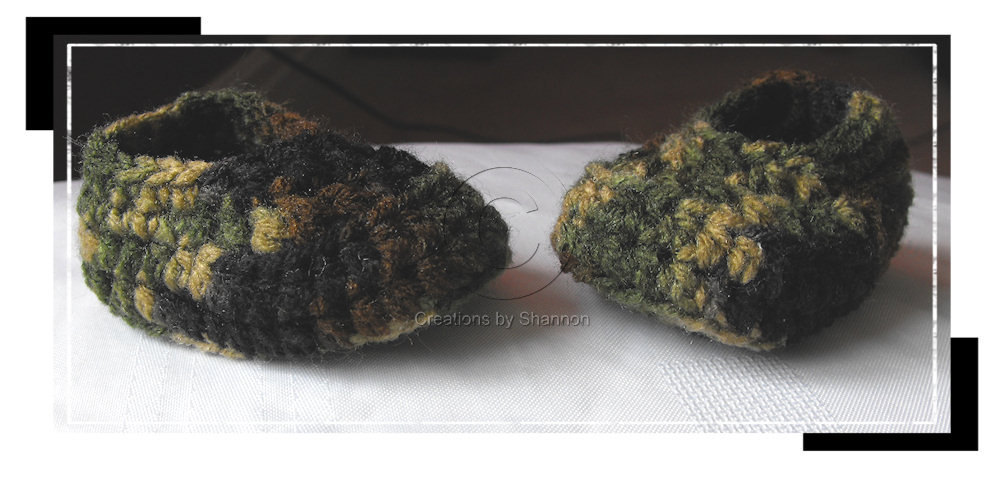 SALE 3 to 6 months Camouflage Baby Loafer Shoes OFG team Team Madcap