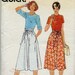 Wrap Skirt Vintage Butterick Pattern