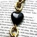 Black Heart & Gold Bracelet