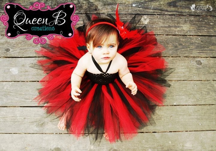 The Heartbreaker- Valentine's Day Inspired Tutu Dress (Size Newborn or 0-3 Months)