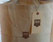 Brown Owl Natural Cotton Canvas Tote Bag Il_170x135