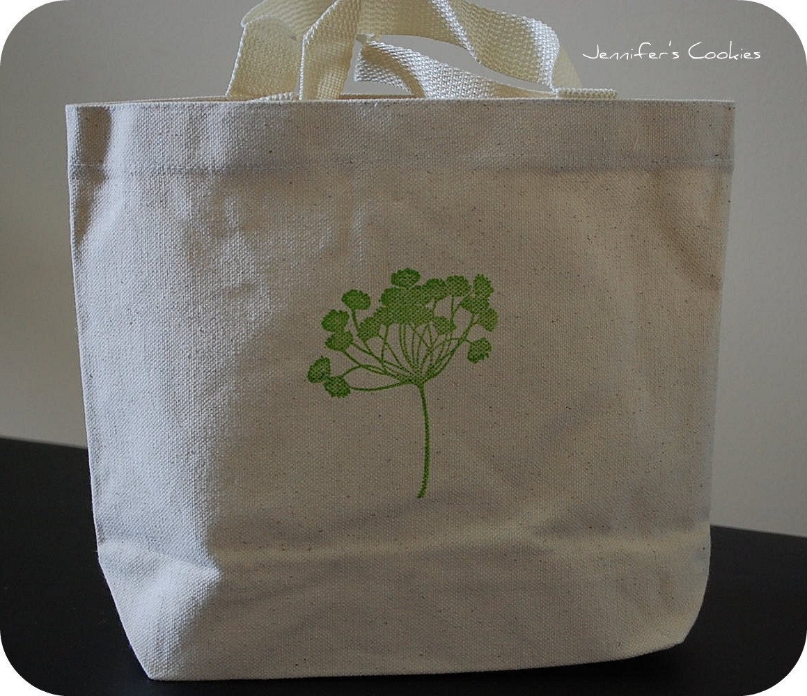 Lime Green Wildflower Natural Cotton Canvas Tote Bag Great for Bridesmaids and Weddings Il_570xn